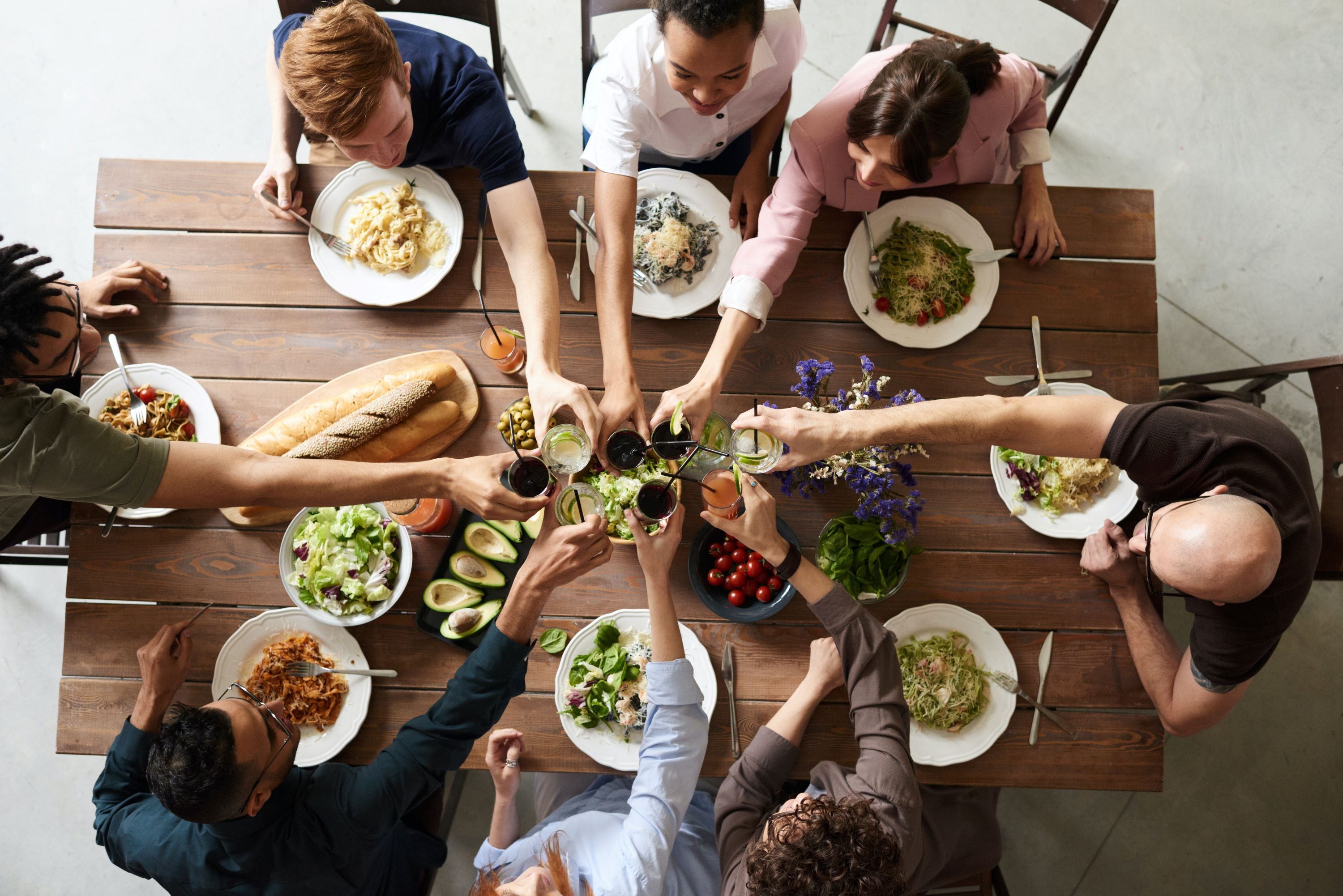 family around the table