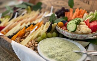 Spring Veggies and Cheese Board