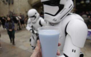 Star Wars character with blue milk