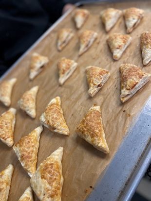 Apple Turnovers on baking tray