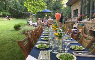 table setting outdoors